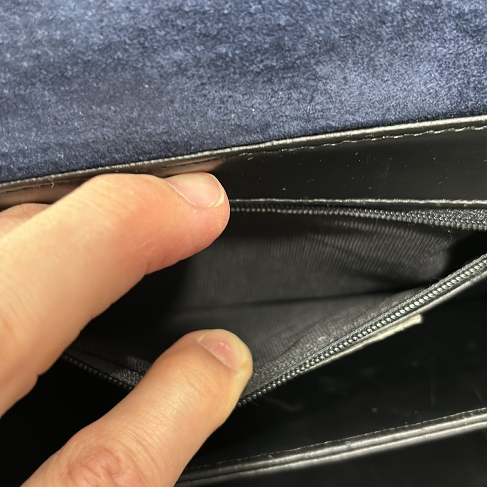 VTG Frenchy of California Vintage Navy Blue Evening Bag - Picture 11 of 16